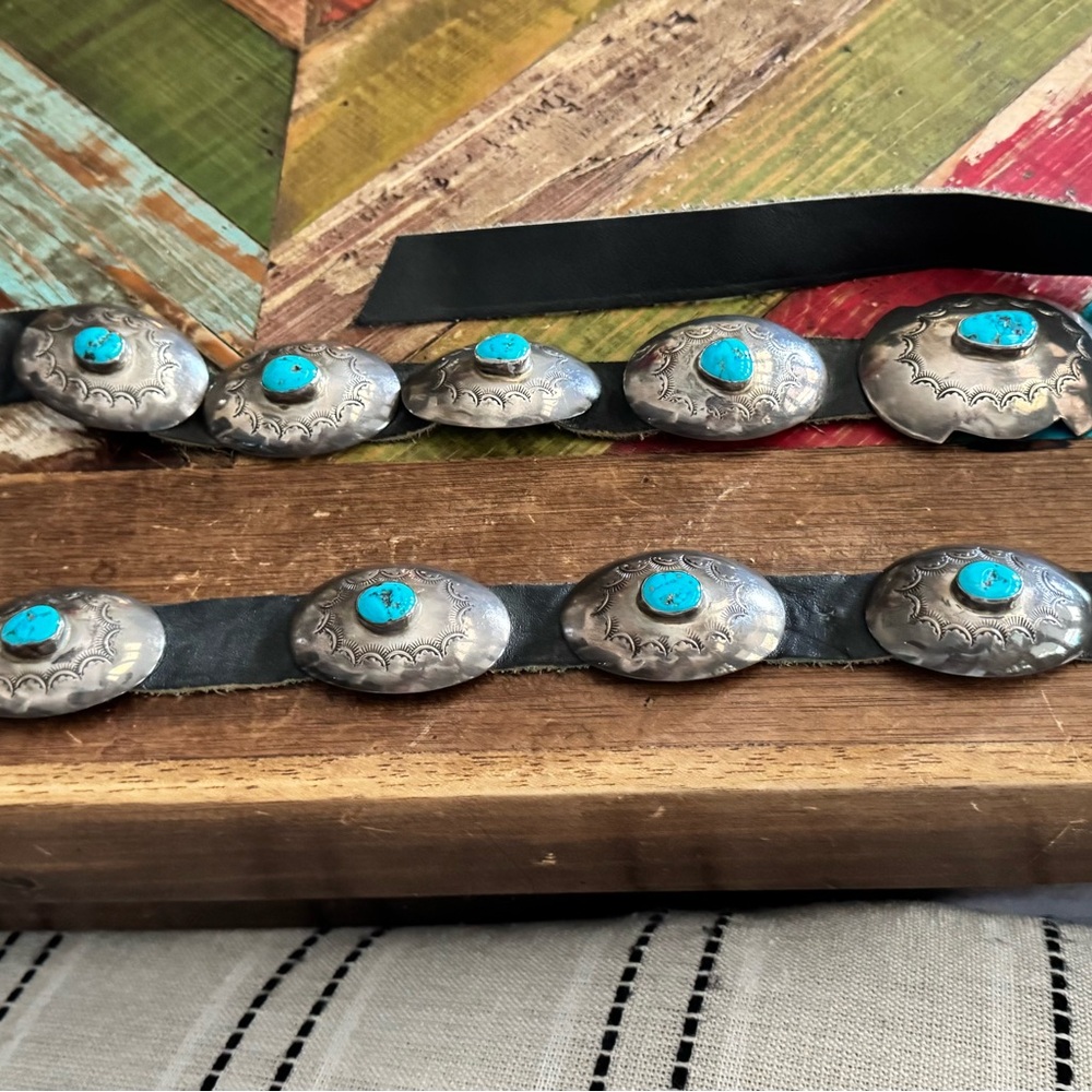 Authentic Silver and Turquoise Women's Belt